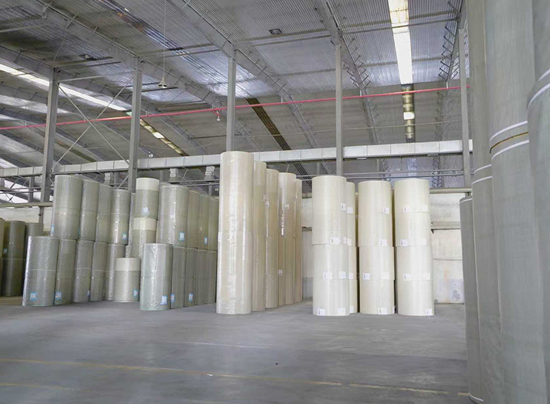 Paper roll inventory in warehouse